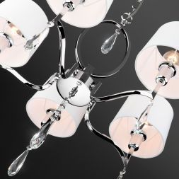 Люстра Eurosvet 10093/5 хром/прозрачный хрусталь Strotskis