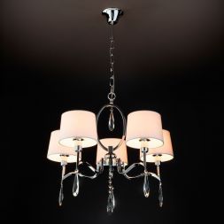 Люстра Eurosvet 10093/5 хром/прозрачный хрусталь Strotskis