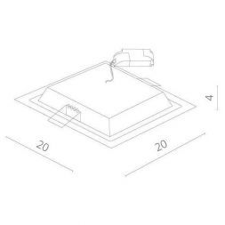 Светильник потолочный Arte Lamp A4018PL-1WH