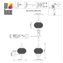 Светильник настенный ST Luce SL1155.301.01 MARENA