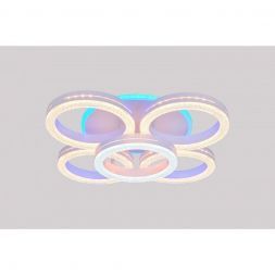 Светильник светодиодный Linvel MS 1079/5 Онда 115W 3000-6000K + Blue 6200Lm D650 H130мм диммируемый с ПДУ