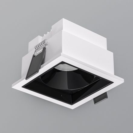 Светильник Elektrostandard 25085/LED 10W 4000K белый/чёрный жемчуг