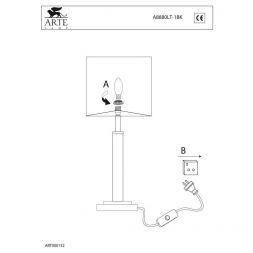 Настольная лампа Arte Lamp A8880LT-1BK