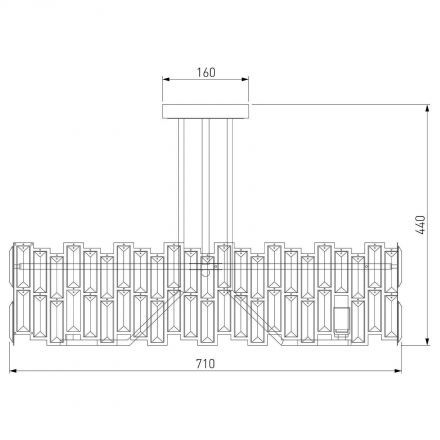 Потолочная люстра Bogate&#039;s 339/8 Strotskis Smart (313/8) Умный дом