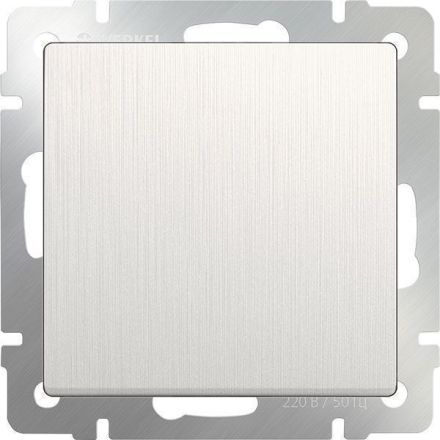 Выключатель одноклавишный проходной Werkel W1112013 перламутровый рифленый (WL13-SW-1G-2W)