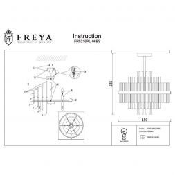 Потолочная люстра Freya FR5216PL-06BS Agora