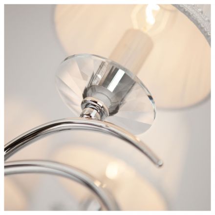 Подвесная люстра Eurosvet 10082/8 хром / прозрачный хрусталь