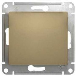 Кнопка нажимная Schneider Electric Glossa Титан, сх.1 GSL000415