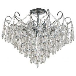 Люстра хрустальная ЭкономСвет 15506/9CR WT (EKONOMSVET 15506/9CR WT)