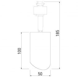 Трековый светильник Elektrostandard Splay GU10 Черный (MRL 1006) однофазный