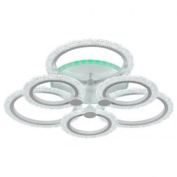 Потолочный светодиодный светильник 8003/6 WHT А 108W+8W RGB Profit Light