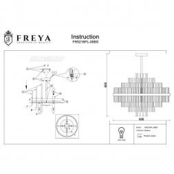 Потолочная люстра Freya FR5216PL-09BS Agora