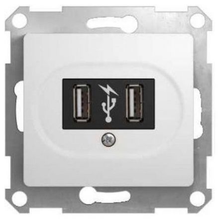 Розетка Schneider Electric Glossa Бел USB GSL000132