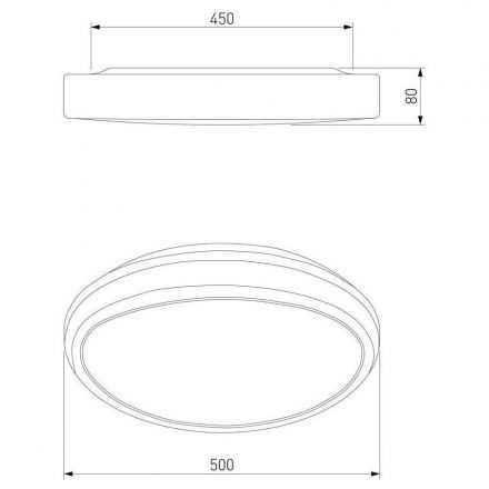 Светодиодный потолочный светильник Eurosvet 40008/1 LED кофе
