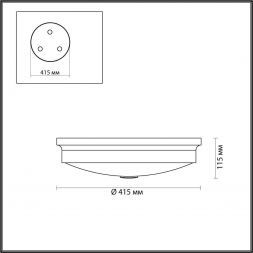 Настенно-потолочный светильник Odeon Light 4825/4C Marsei