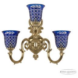 Бра 7203B16P/2+1/210 G P2 U Clear-Blue/H-1j Bohemia Ivele Crystal (BOHEMIA 7203B16/2+1/210 G P2 U Clear-Blue/H-1J)