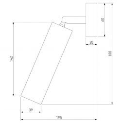 Светодиодный светильник Eurosvet 20128/1 LED белый