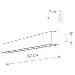 Настенный светильник Nowodvorski Straight Wall LED S 7562