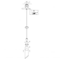 Светильник подвесной Maytoni P044PL-01-30GU10-B Lipari