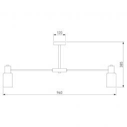 Потолочная люстра Eurosvet 70160/12 хром