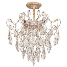 Люстра хрустальная ЭкономСвет 15512/4WT+GD WT (EKONOMSVET 15512/4WT+GD WT)