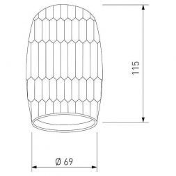 Накладной потолочный светильник Elektrostandard DLN104 GU10 белый