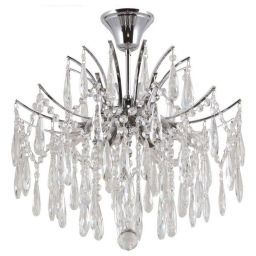 Люстра хрустальная B21078/6CR+CL BenCrezo (BENCREZO B21078/6CR+CL)