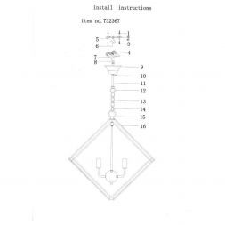 Подвесная люстра Lightstar 732367