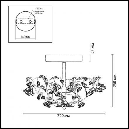 Люстра Odeon Light 2585/5