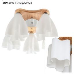 Потолочный светильник Gerhort G31022N/5WOOD WT (GERHORT G31022N/5WOOD WT)
