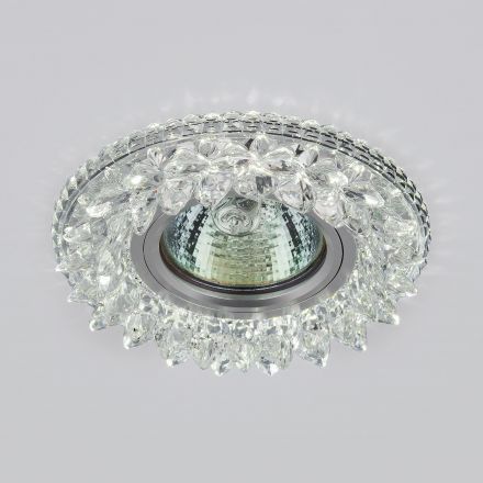 Точечный светильник с LED подсветкой Elektrostandard 2212 MR16 CL прозрачный