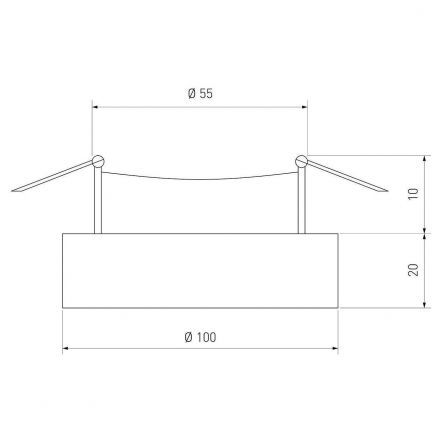 Точечный светильник с LED подсветкой Elektrostandard 2212 MR16 CL прозрачный