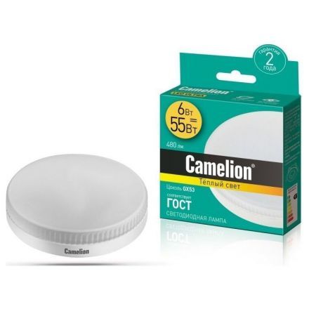 Светодиодная лампа Camelion LED6-GX53/830/GX53