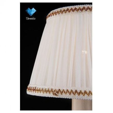 Бра Eurosvet 3300/1 белый с золотом/прозрачный хрусталь Strotskis