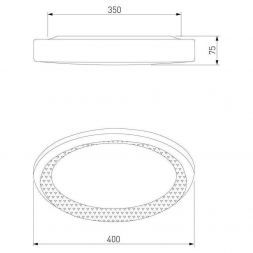 Светодиодный потолочный светильник Eurosvet 40012/1 LED белый