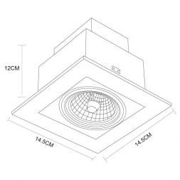 Точечный светильник Arte Lamp A5930PL-1BK