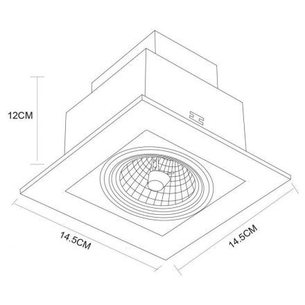 Точечный светильник Arte Lamp A5930PL-1BK