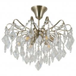 Люстра хрустальная B21079/6AB+CL BenCrezo (BENCREZO B21079/6AB+CL)