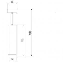 Светильник Elektrostandard DLR023 12W 3000K черный матовый