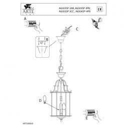 Светильник Arte Lamp A6503SP-3CC