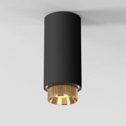 Светильник накладной Nubis GU10 чёрный/золото Elektrostandard