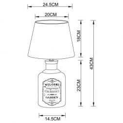 Настольная лампа Arte Lamp A4272LT-1GY