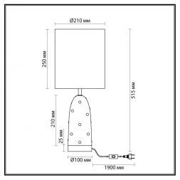 Настольная лампа Odeon Light Exclusive Modern Pollen 5423/1T