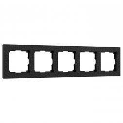 Рамка на 5 постов (черный) Werkel W0052408