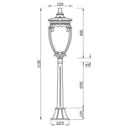 Уличный светильник Maytoni Fleur O414FL-01BZ1