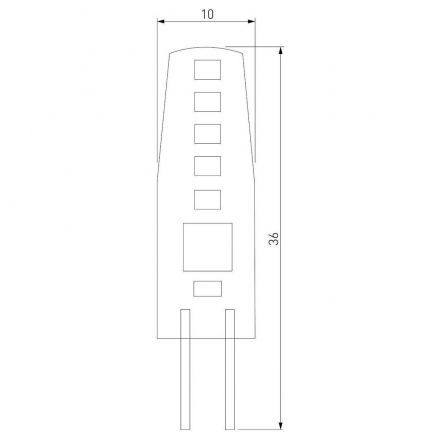 Светодиодная лампа JCD 3W 220V 6500К G4 Elektrostandard BLG413