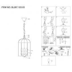 Люстра подвесная ST Luce SL267.103.03 ODIERNO