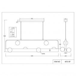 Подвесная люстра Favourite Fitirum 4072-6P