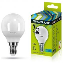 Светодиодная лампа Ergolux LED-G45-7W-E14-4K