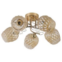 Люстра ЭкономСвет 12169/5FGD AMB (EKONOMSVET 12169/5FGD AMB)